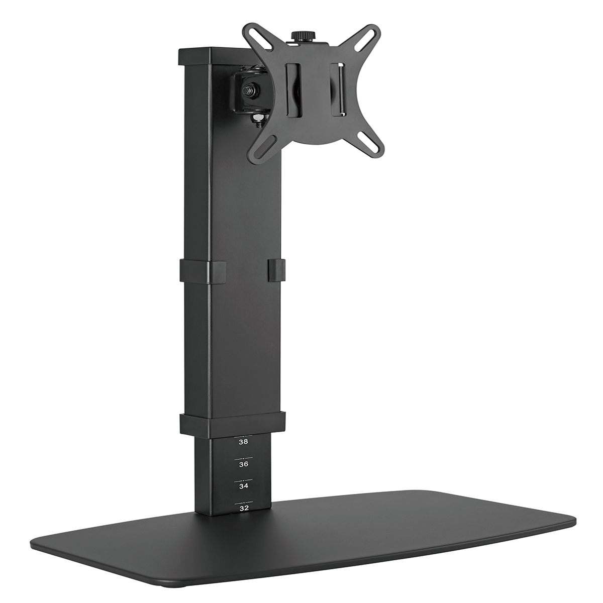 Free-Standing Vertical Lift Steel Monitor Mount Stand